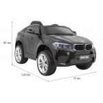 Elektrické autíčko BMW X6 - lakované - čierne
